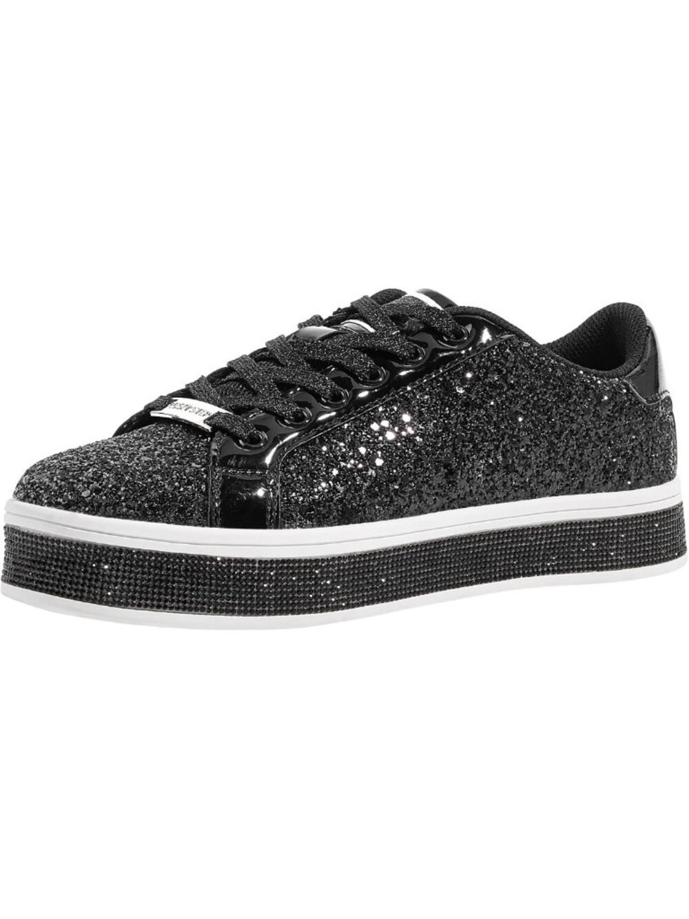 Sparkly Glitter Platform Sneakers for Women - Stylish & Comfortable Footwear